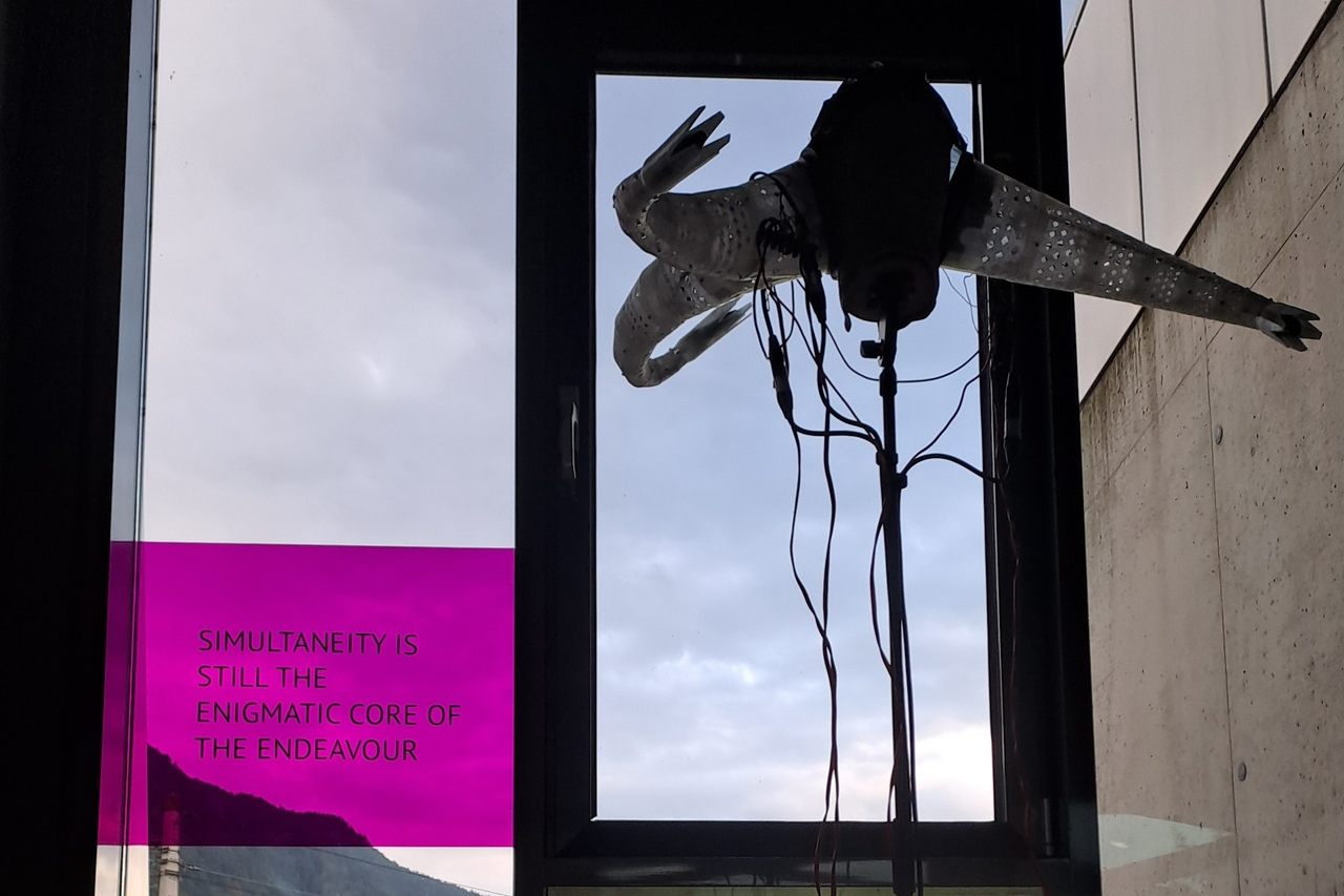 detail of the Enantiomorph installation by Hanns Holger Rutz