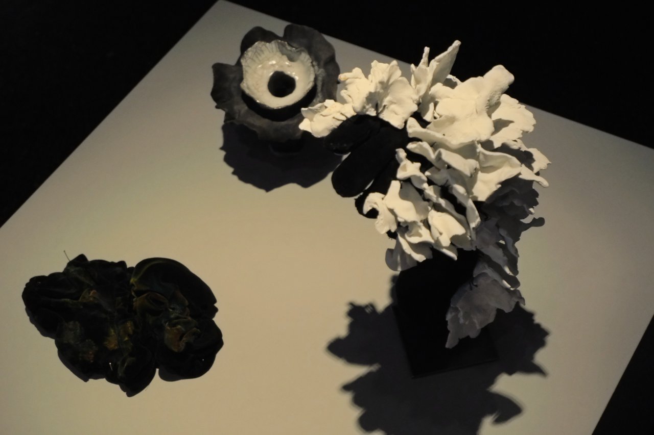 installation with objects and ceramics by Elena Redaelli