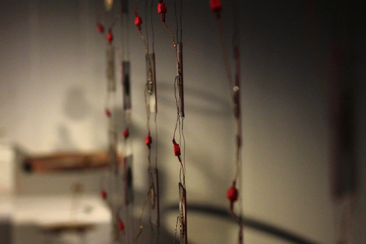 detail of the Reticule sound installation by Hanns Holger Rutz