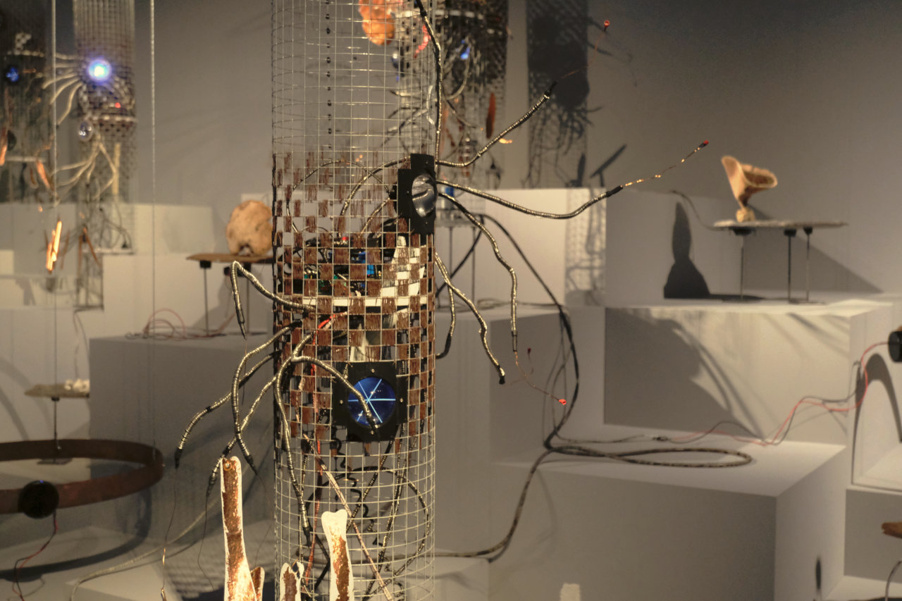 overview of the Rogues installation by Nayarí Castillo and Hanns Holger Rutz